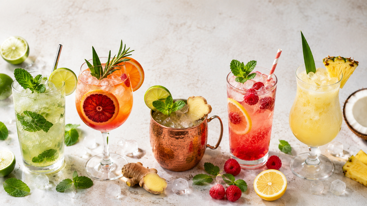 5 mocktails au kombucha frais et faciles à préparer